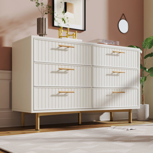 Modern Luxury Sideboard Cabinet with 6 Drawers