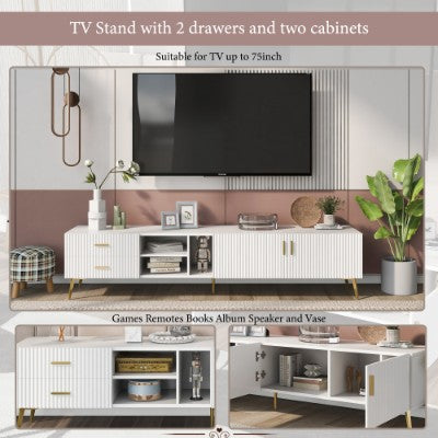 Luxury Modern TV Console with Storage