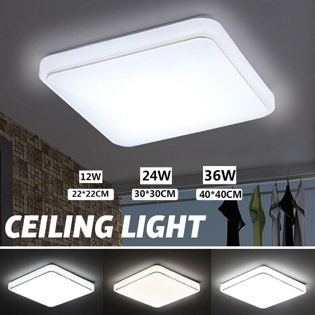 Modern Square LED Ceiling Lamp 36W