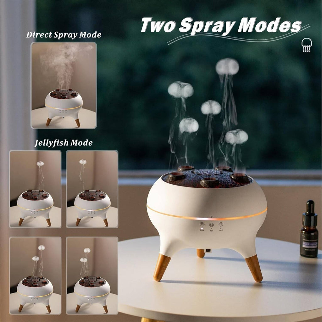 Luxury Jellyfish Aroma Diffuser with Ambient Light & Music Sync
