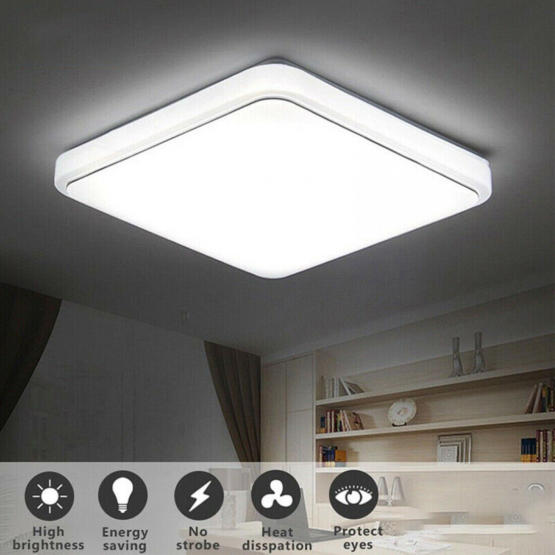 Modern Square LED Ceiling Lamp 36W