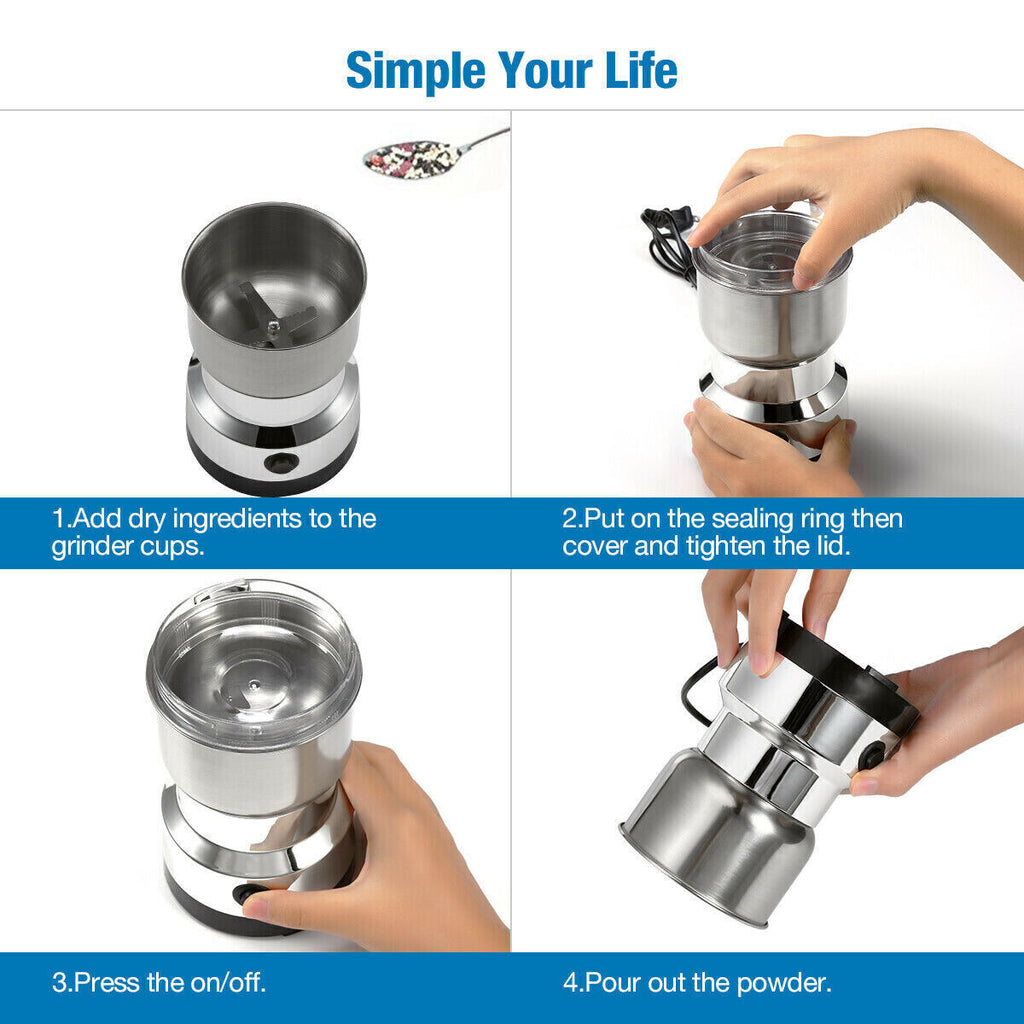 Electric Coffee Grinder - Premium Kitchen Edition
