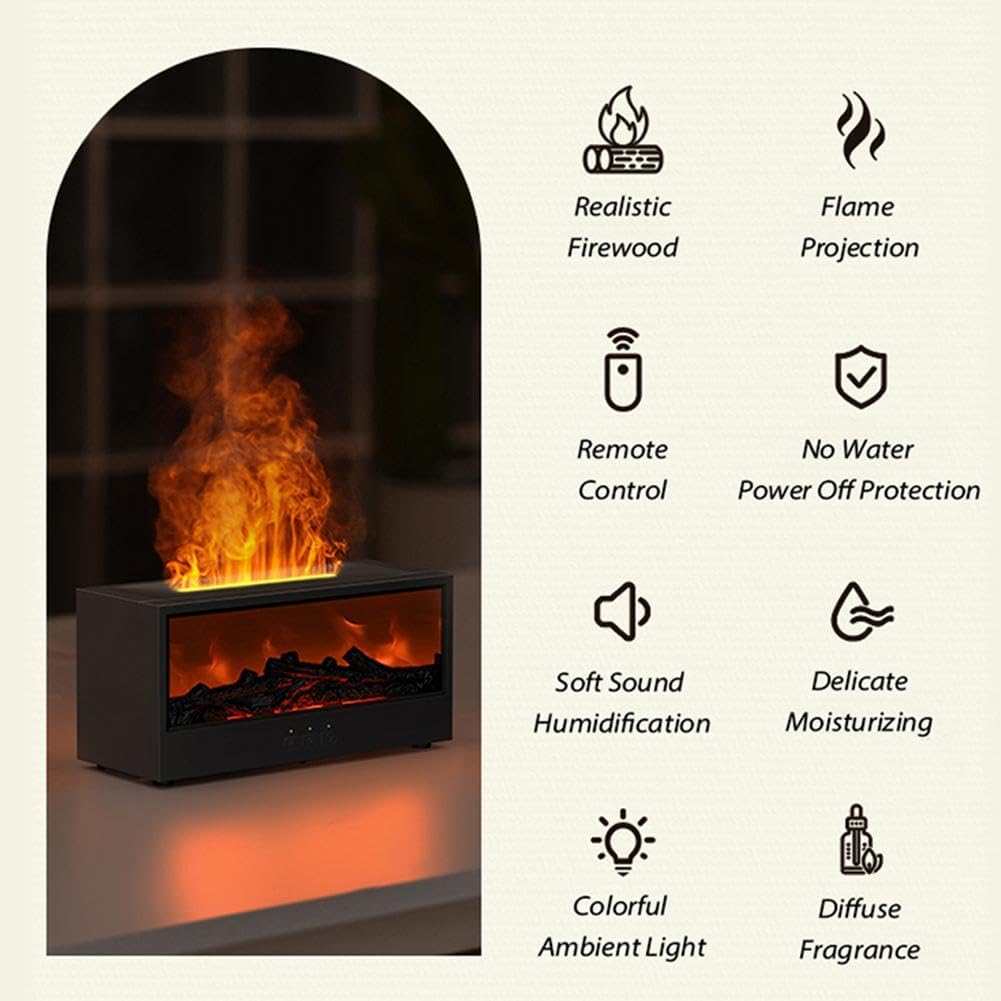 Luxury Volcano Flame Aroma Diffuser & Humidifier