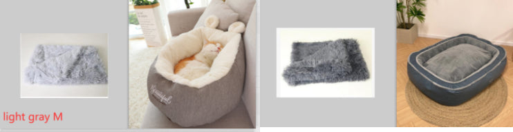 Luxury Cosy Pet Bed - Soft Plush Puppy Sleeping Nest