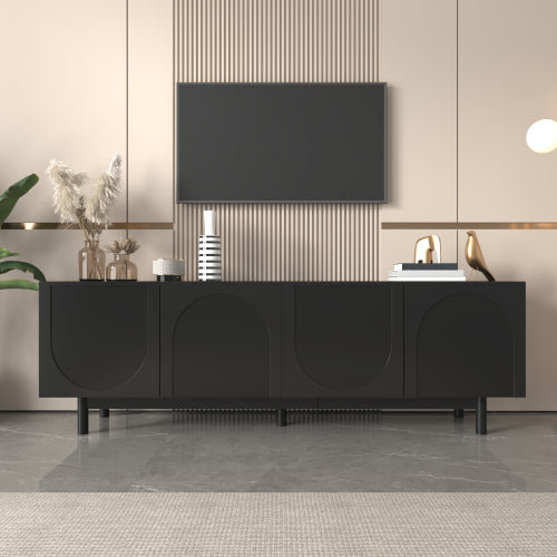 Luxury Modern TV Cabinet with Adjustable Shelves
