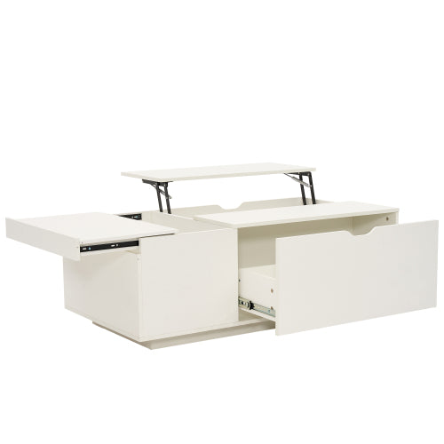 Modern Lift-Top Coffee Table with Hidden Storage & Drawer
