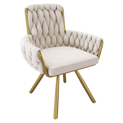 Luxury Velvet Dining Chair with Gold Legs