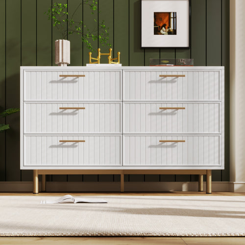 Modern Luxury Sideboard Cabinet with 6 Drawers