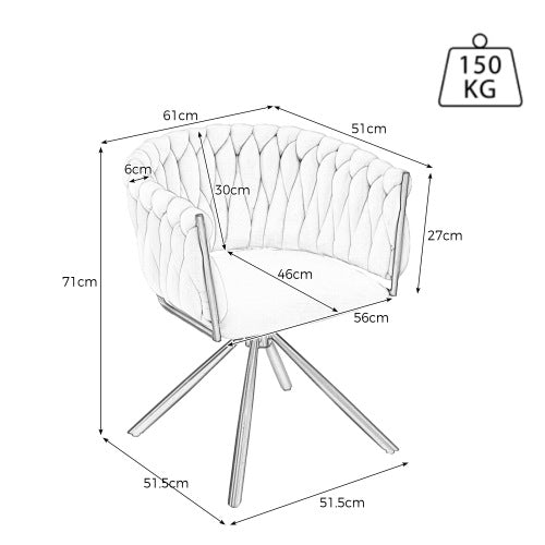 Luxury Velvet Dining Chair Set