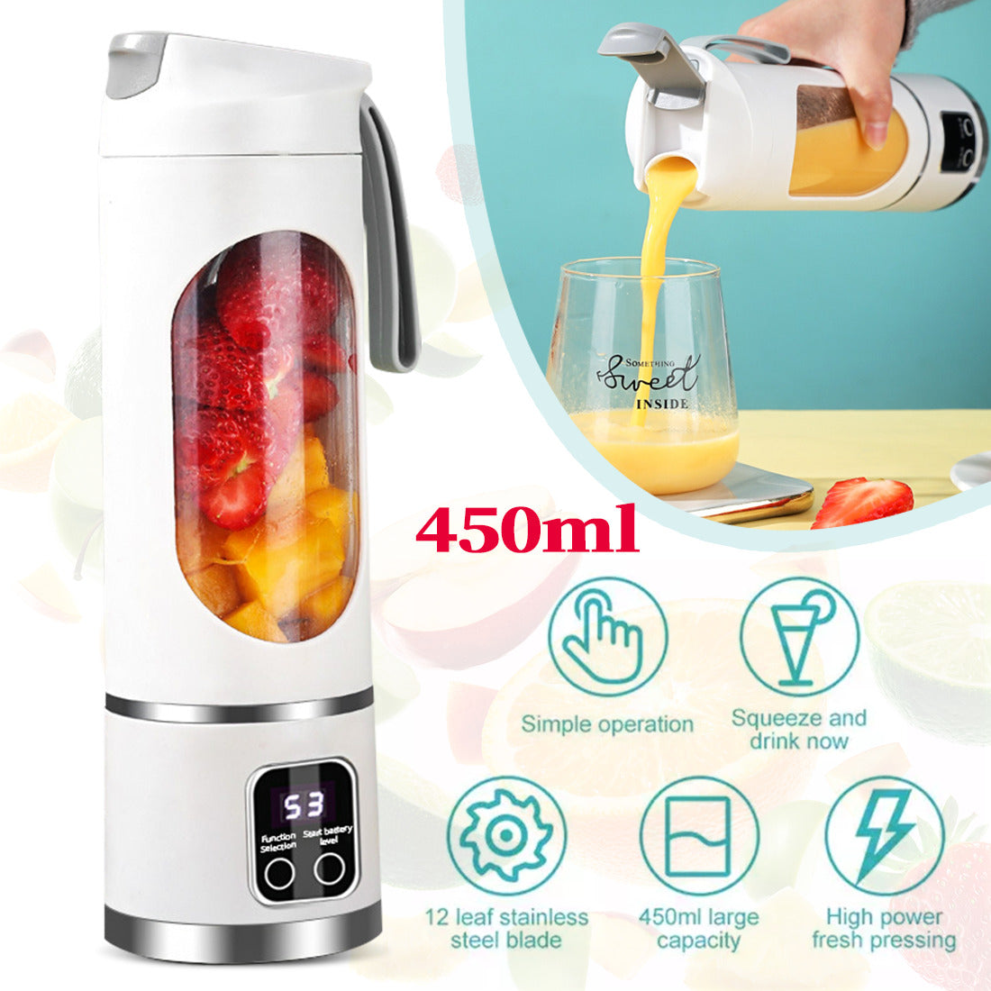 Rechargeable Portable Juice Blender