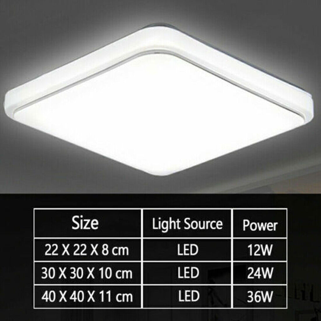 Modern Square LED Ceiling Lamp 36W