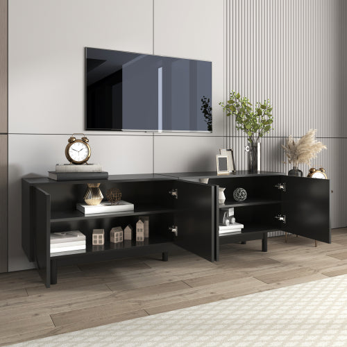 Luxury Modern TV Cabinet with Adjustable Shelves