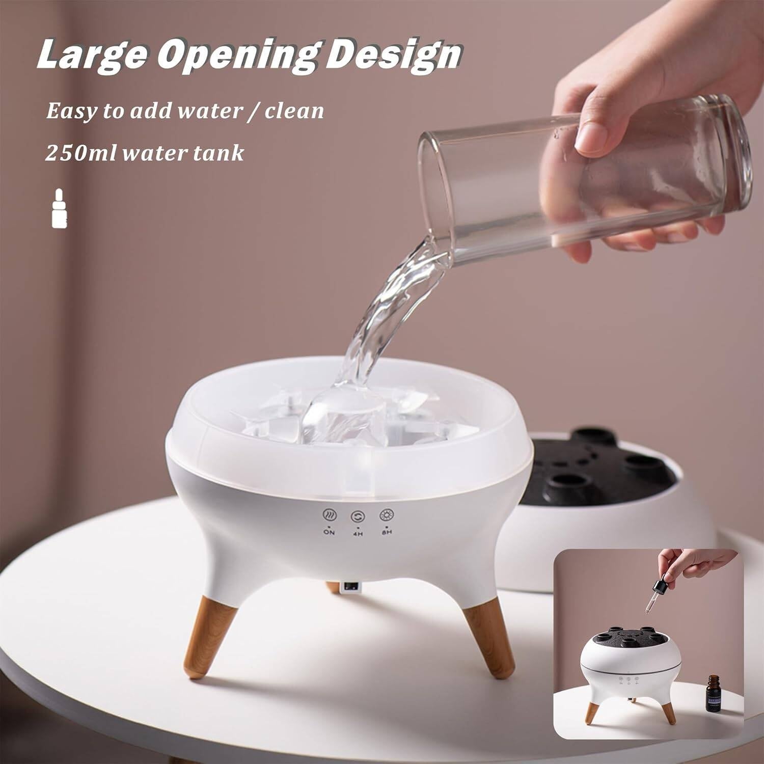 Luxury Jellyfish Aroma Diffuser with Ambient Light & Music Sync