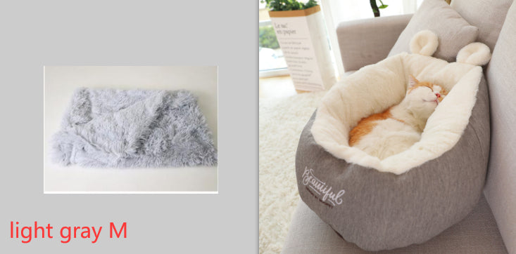 Luxury Cosy Pet Bed - Soft Plush Puppy Sleeping Nest