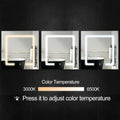 Tavion LED Mirror Cabinet | 1 Door | 3 Shelves + 2 Hidden | Touch Control | White