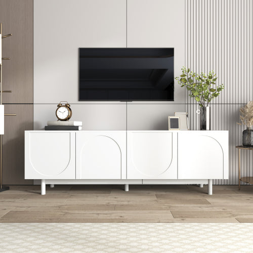 Luxury Modern TV Cabinet with Adjustable Shelves