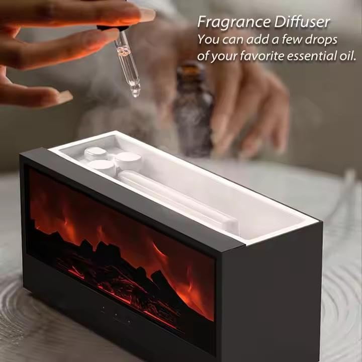 Luxury Volcano Flame Aroma Diffuser & Humidifier