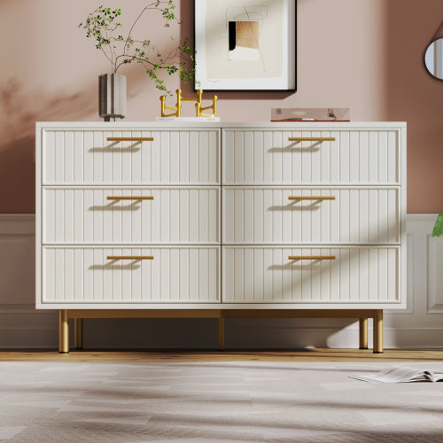 Modern Luxury Sideboard Cabinet with 6 Drawers