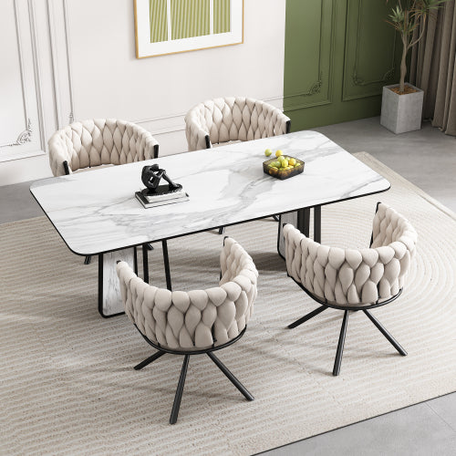 Luxury Velvet Dining Chair Set