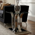 Allure Curved Base Glass Side Table