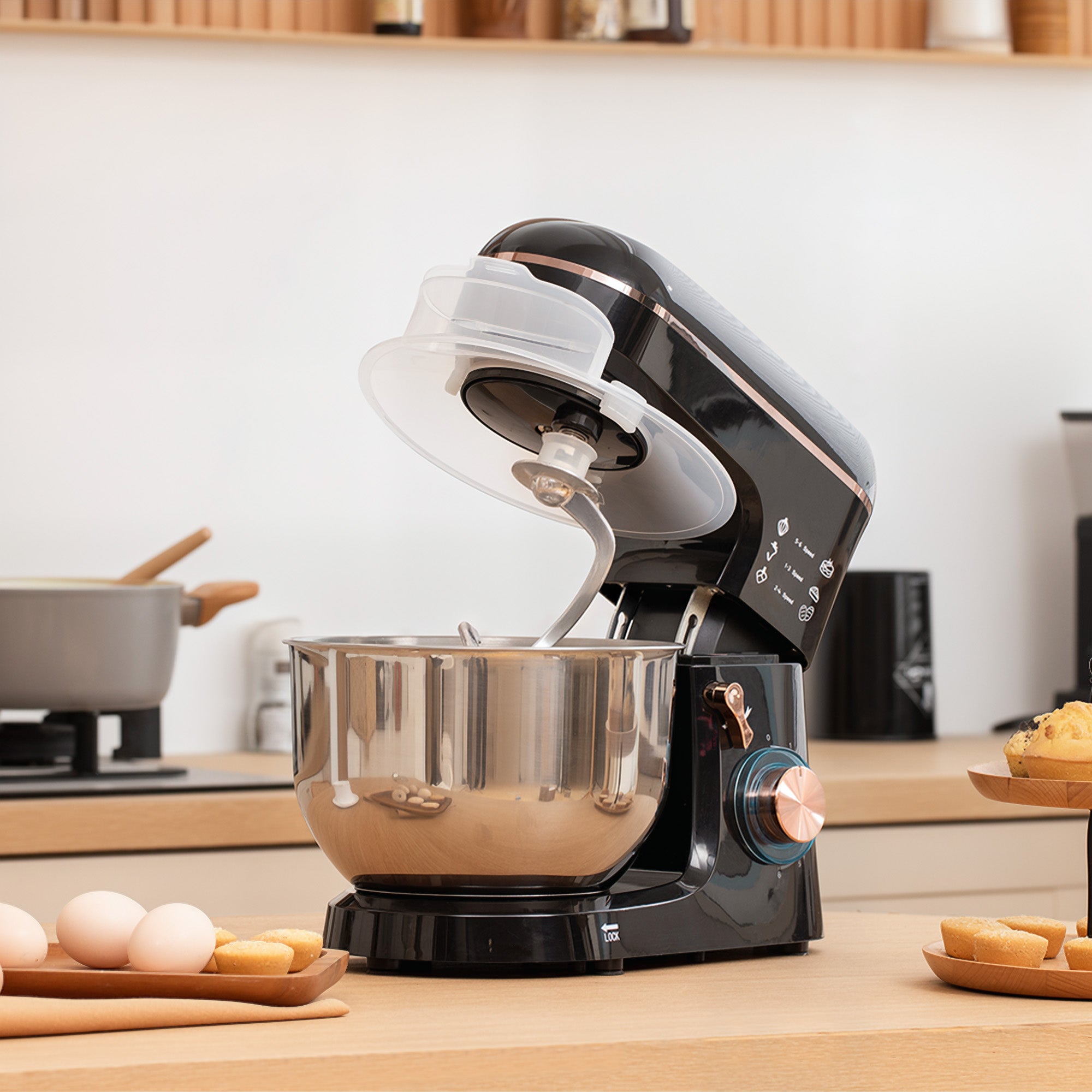Premium 5L Stand Mixer with Stainless Steel Bowl