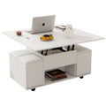 Lift-Top Coffee Table Set with Hidden Storage