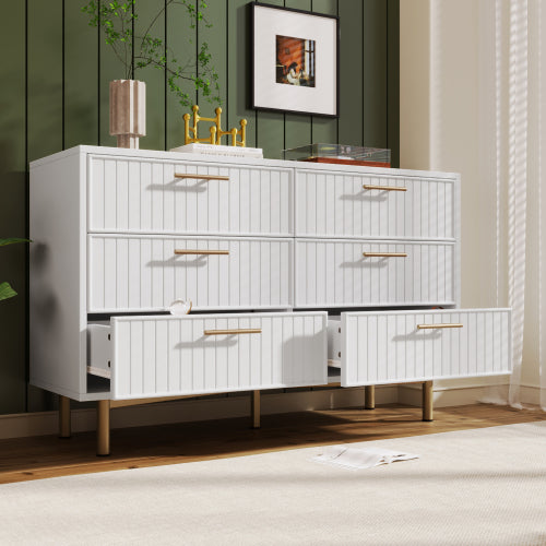 Modern Luxury Sideboard Cabinet with 6 Drawers