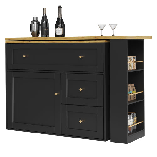 Luxury Extendable Bar Table with Storage