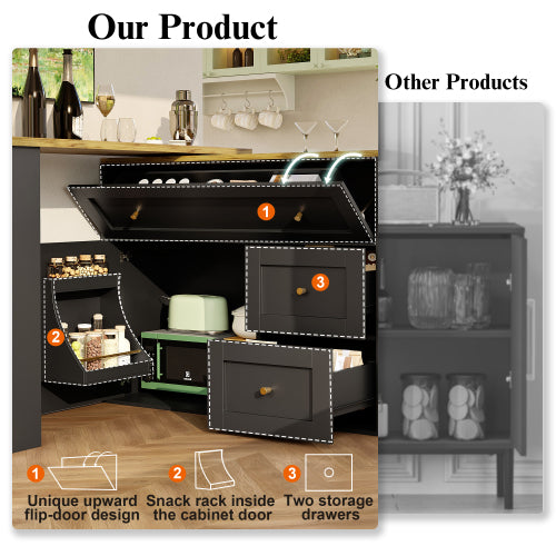 Luxury Extendable Bar Table with Storage