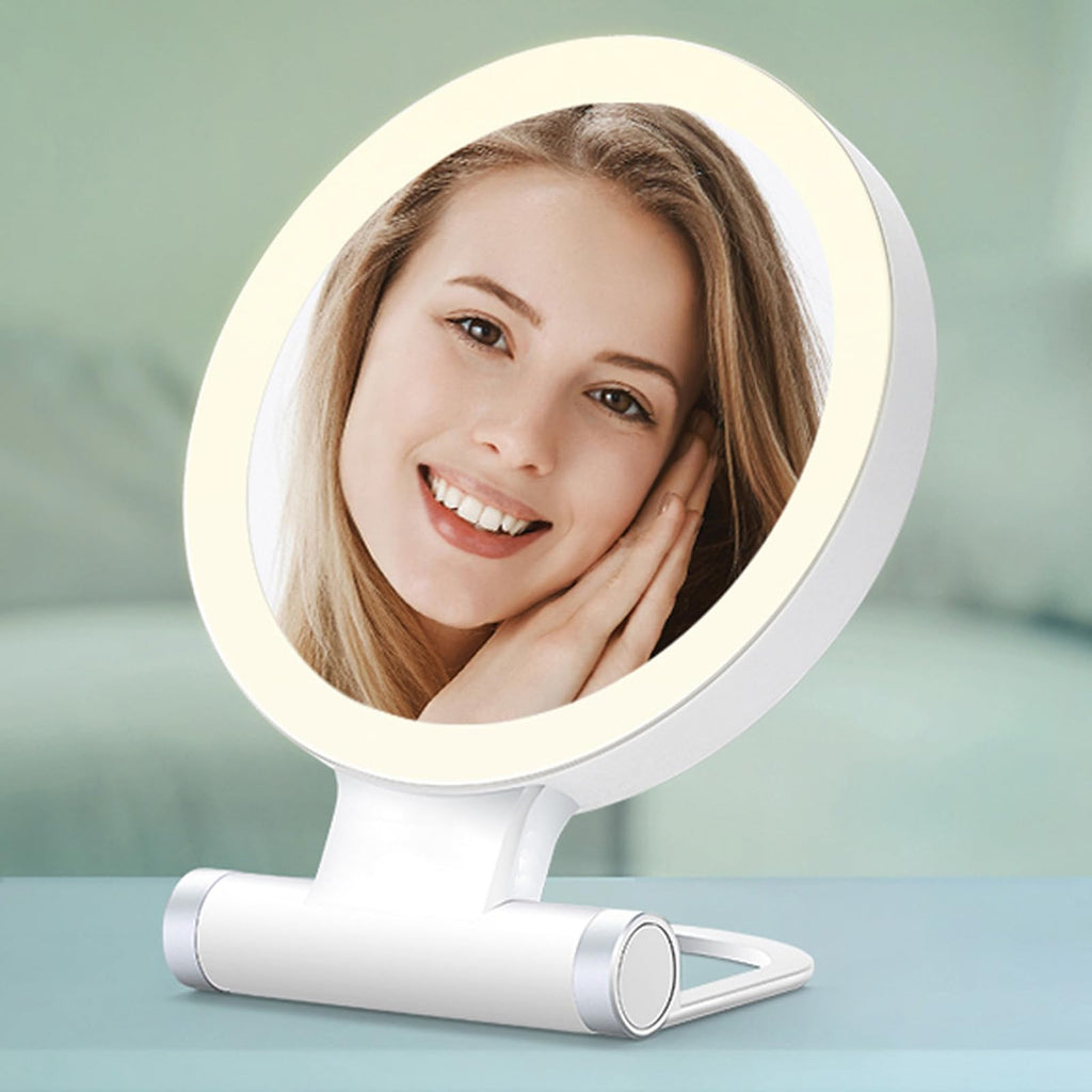 LED Makeup Mirror with 20x Magnifying Glass