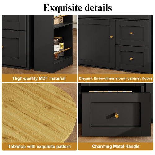 Luxury Extendable Bar Table with Storage