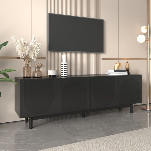 Luxury Modern TV Cabinet with Adjustable Shelves