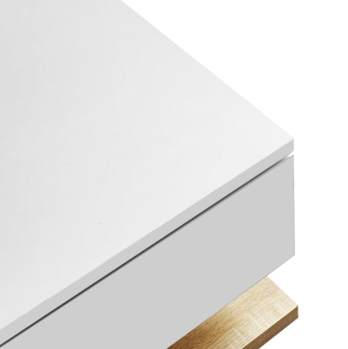 Premium High Gloss Coffee Table with LED Lights & Storage