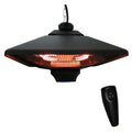 Hanging Patio Heater | 2000W Electric | Remote Control | Adjustable Heat | Black