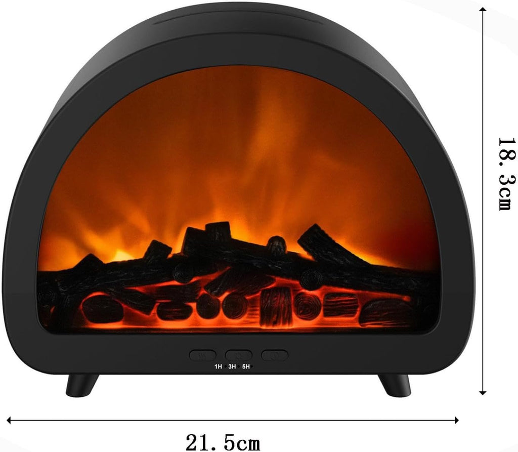 Luxury Fireplace Aroma Diffuser with LED Flame Effect