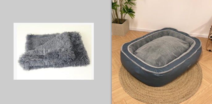 Luxury Cosy Pet Bed - Soft Plush Puppy Sleeping Nest