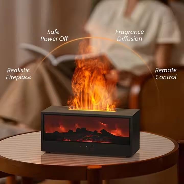 Luxury Volcano Flame Aroma Diffuser & Humidifier