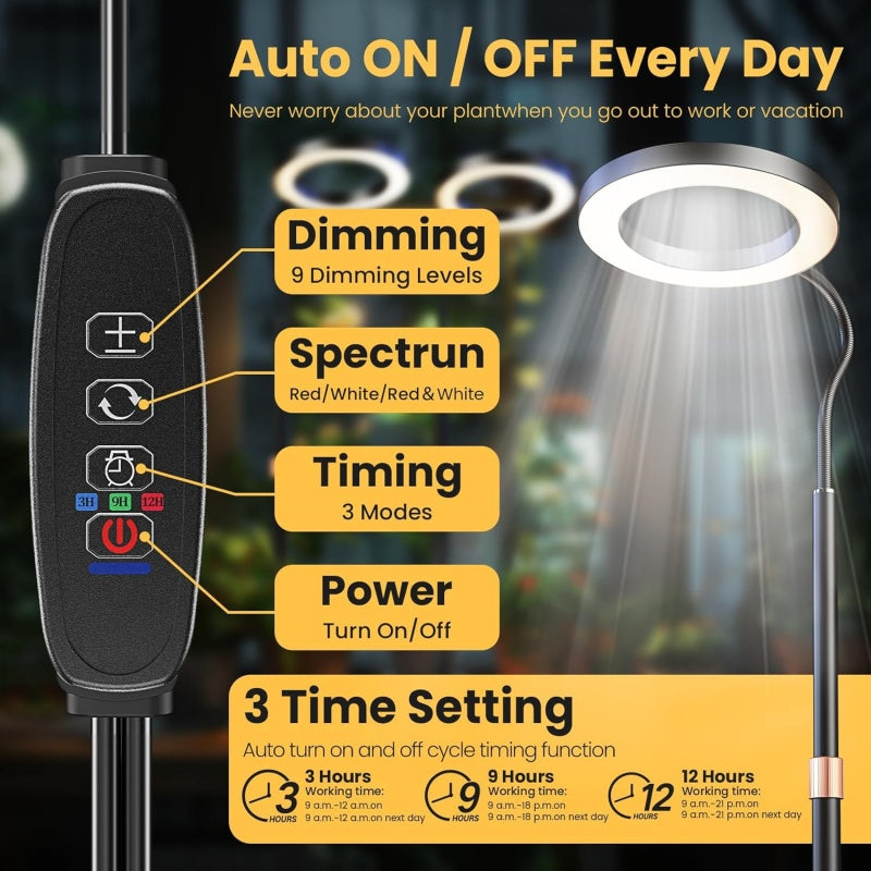 Smart LED Grow Light for Indoor Plants
