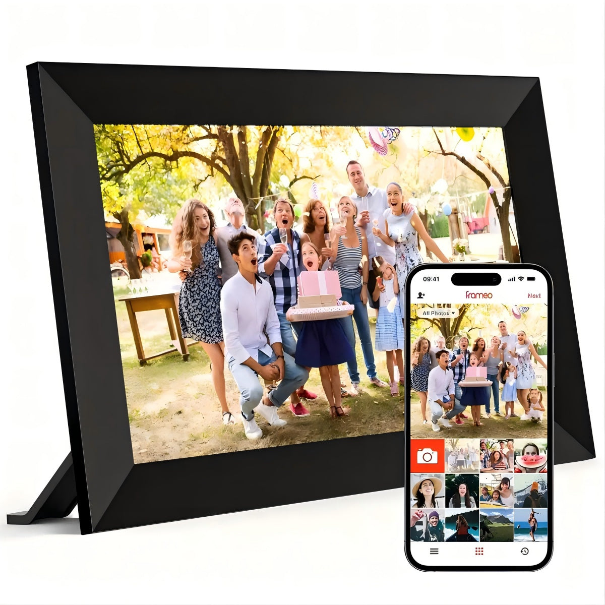 Smart WiFi Digital Photo Frame 10.1" IPS Touchscreen 16GB