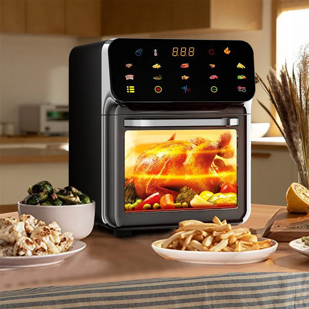 GerTong 10L Air Fryer Oven | 4-in-1 with 10 Presets & Touch Screen