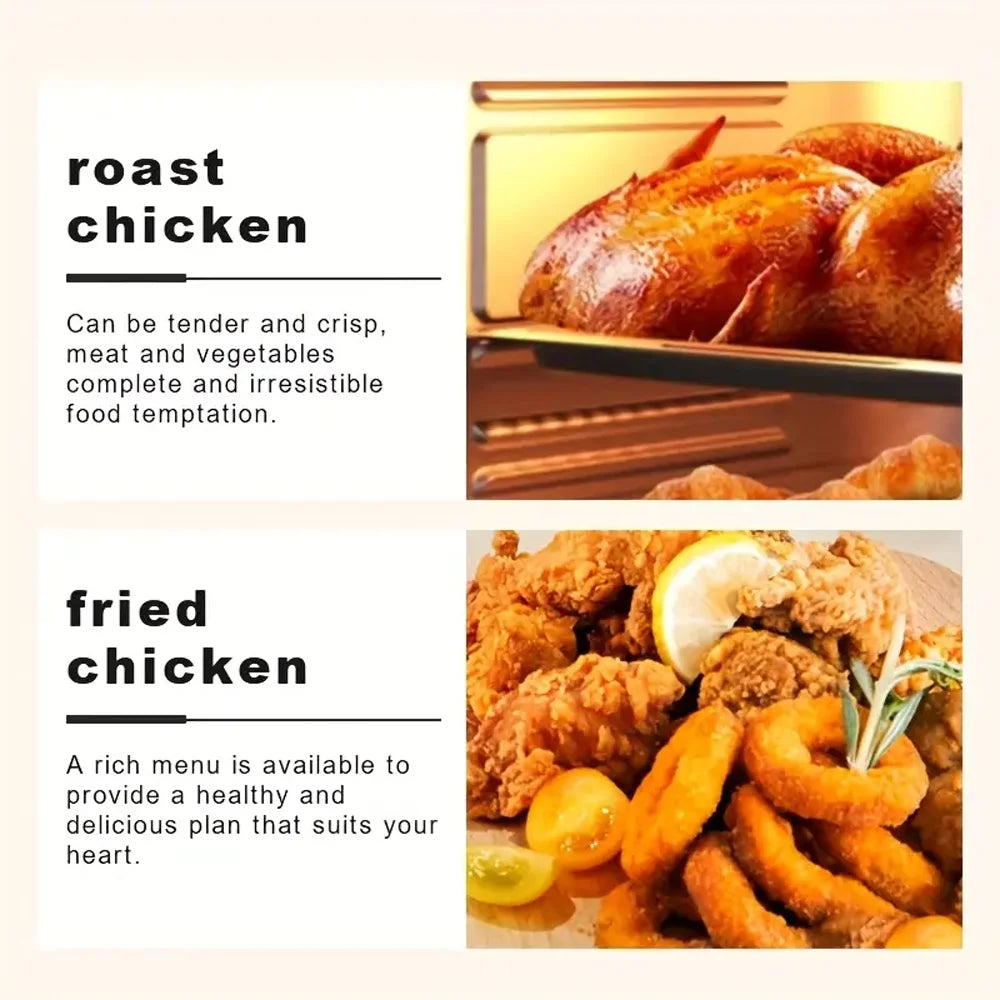 GerTong 10L Air Fryer Oven | 4-in-1 with 10 Presets & Touch Screen