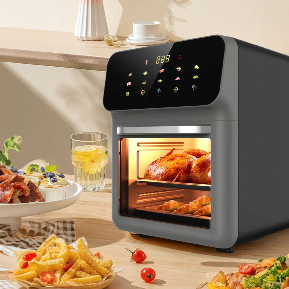 GerTong 10L Air Fryer Oven | 4-in-1 with 10 Presets & Touch Screen