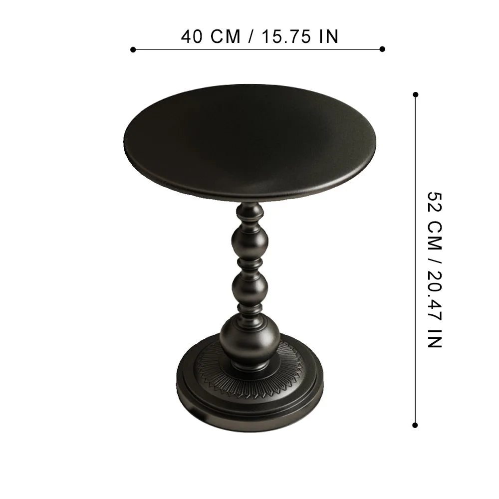 Modern Round Side Table | Luxury Small Waist Design | Space-Saving Coffee & Drink Table