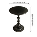 Modern Round Side Table | Luxury Small Waist Design | Space-Saving Coffee & Drink Table