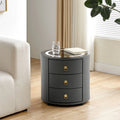 Brookline Smart Bedside Table | LED Light & Wireless Charging | Grey