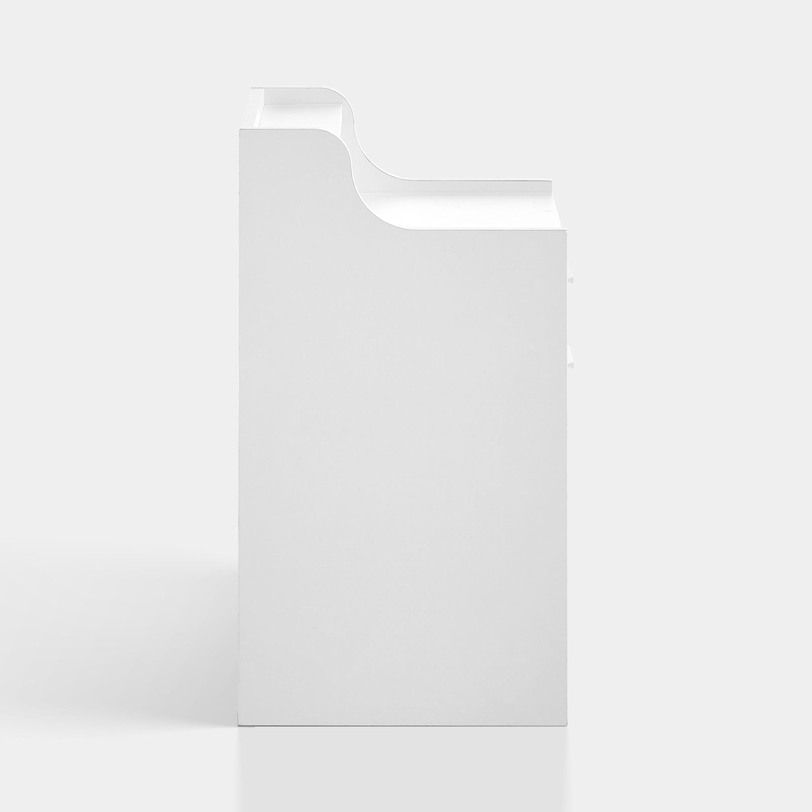 Claria Smart Bedside Table | RGB LED Lights | Wireless Charging | 2 Drawers | White