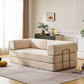 Hugo Convertible Sofa Bed | Chenille | 2-Seater to Double Bed | Cream