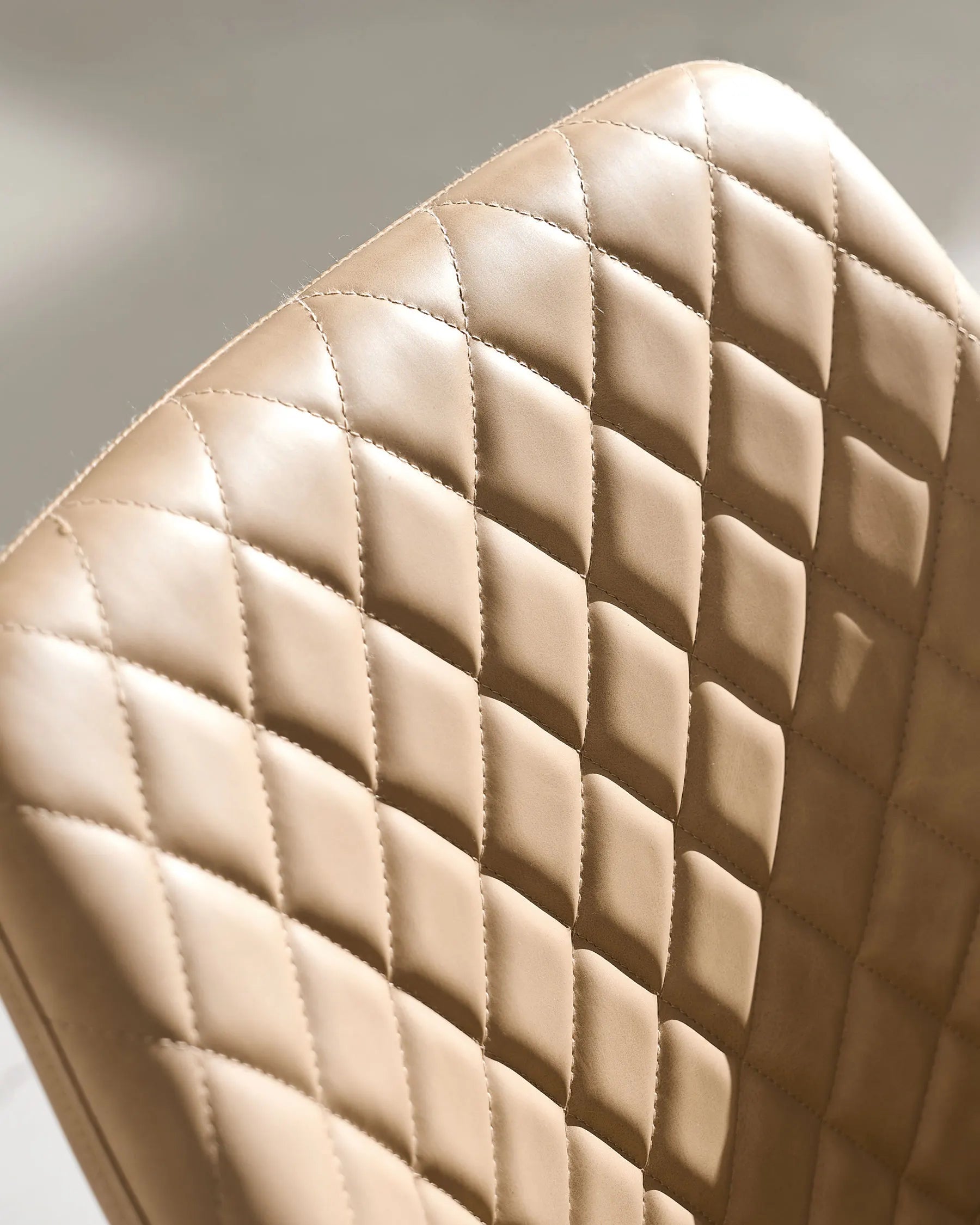 Moree Faux Leather Dining Chairs | Set of 6 | Diamond Stitch | Armrest | 4 Colours
