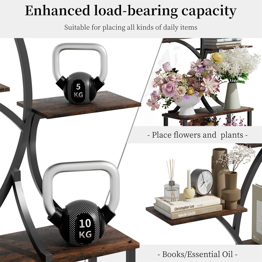 7-Tier Tree-Shaped Plant Stand – Metal Flower Display Rack