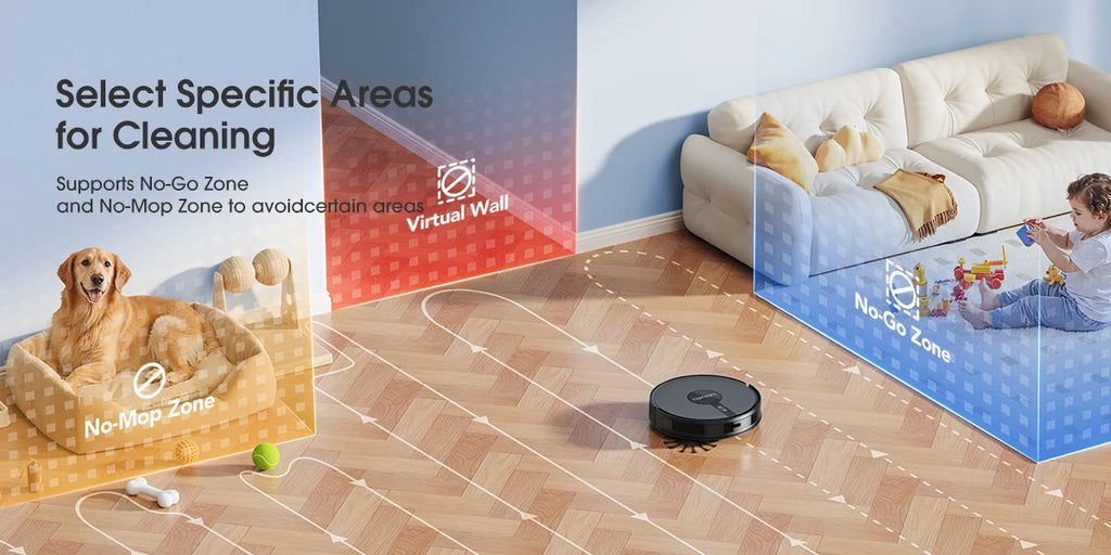 Lubluelu B40 Robot Vacuum & Mop | 7500Pa Suction, Smart Mapping, App Control